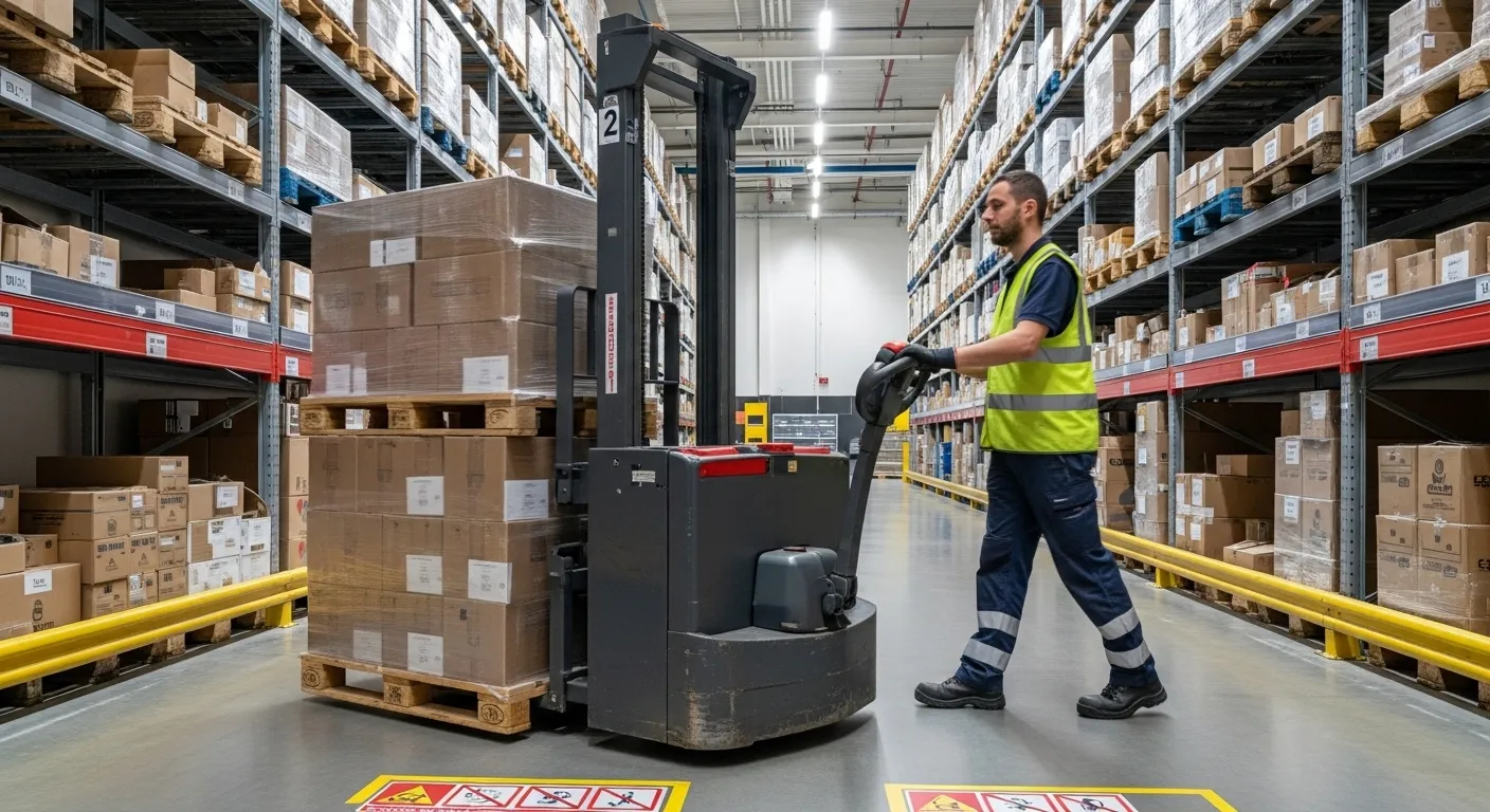 Treinamento e certificação de operador de empilhadeira patolada